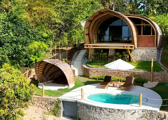 Marilea Bamboo Concept , Private Pool, Seaview, Adults Only Lodge Toyapakeh